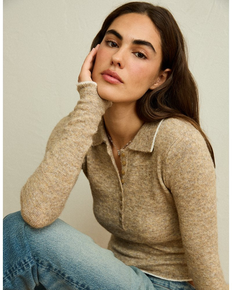 AE Whoa So Soft Polo Henley Sweater