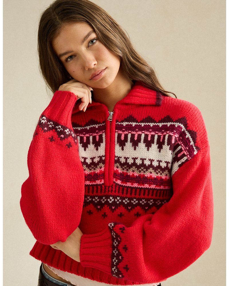 AE Snow Stopper Half-Zip Sweater