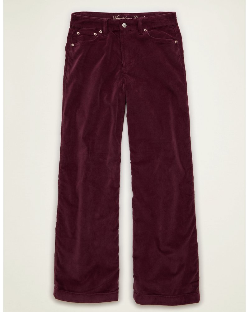 AE Corduroy Super High-Waisted Baggy Wide Leg Pant