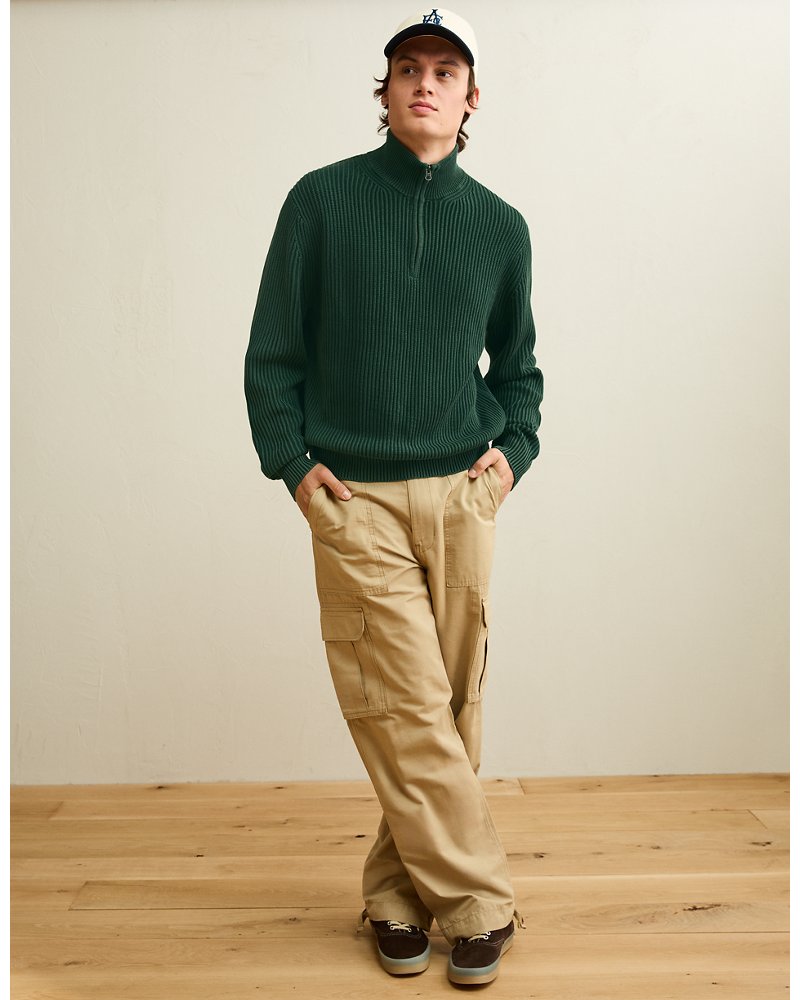 AE Quarter-Zip Fisherman Sweater