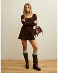 AE Knit Flare Sleeve Mini Dress