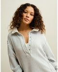 AE Big Hug Snap-Front Henley Sweatshirt
