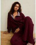 AE Big Hug Snap-Front Henley Sweatshirt