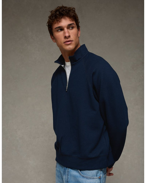 AE 24/7 Quilted Quarter-Zip Sweatshirt