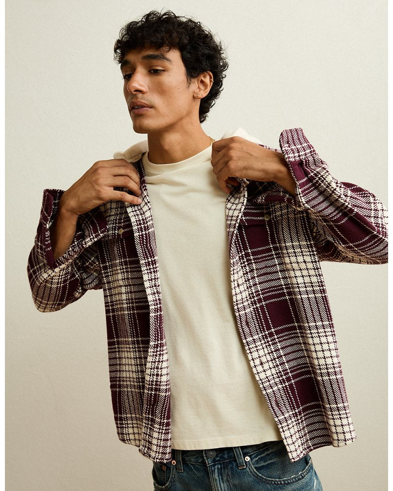 AE Relaxed Fit Hooded Flannel