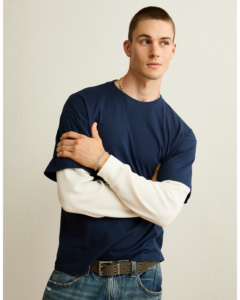 AE Boxy Fit Layered T-Shirt