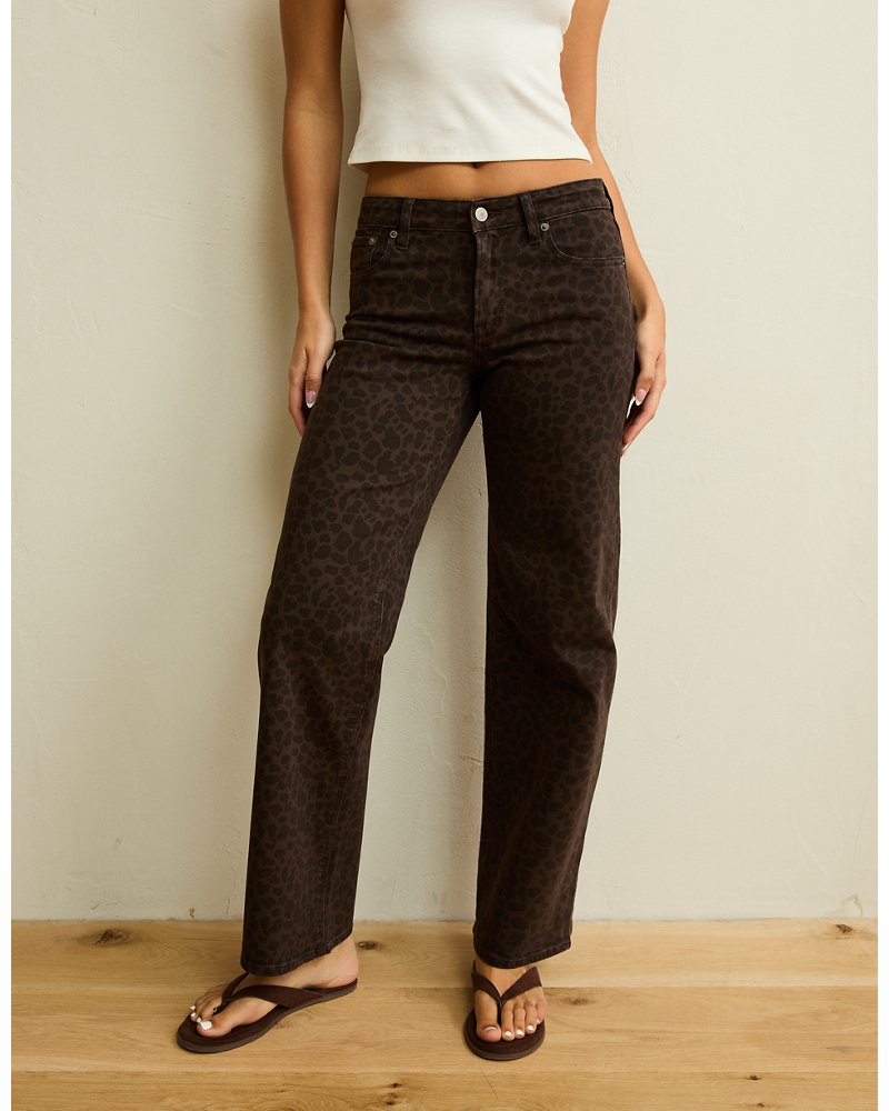 AE High-Waisted Leopard Print Stovepipe Pant