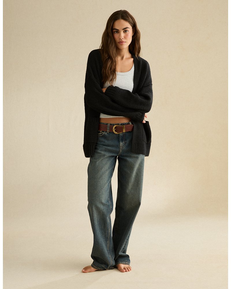 AE Whoa So Soft Shaker Stitch Cardigan Sweater